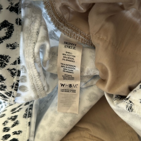 WHBM Skinny Ankle Low Waisted White Jeans (10) - Picture 5 of 5